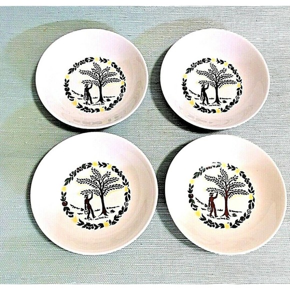 Mexican Country Farm Bowl Small New Vintage Set/ 4